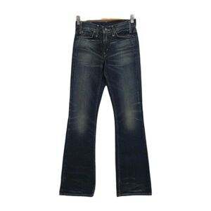 Levis Womens 646 Style Flare Jeans W25 L34 Orange Tab Big E Dark Wash Retro Y2K